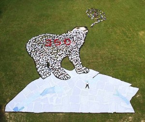 350earth_bear ours 350 earth aerial art sensibilisation-prevention.fr